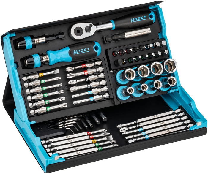 Hazet 59 Pce Smartcase Screwdriver Bit Set 1/4in Hex 2200SC-32 