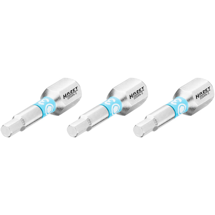 Hazet Hexagon Bit 3mm 3 Pack 2204N-3/3