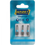 Hazet Tamper-Resistant Torx Bit T10H 3 Pack 1/4in Hex 2223N-T10H/3
