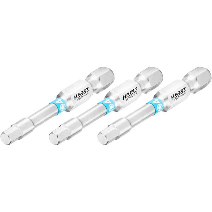 Hazet Extra Long Hexagon Bit 4mm 3 Pack 2204NSLG-4/3