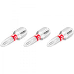 Hazet Phillips Bit PH1 3 Pack 1/4in Hex 2215N-PH1/3