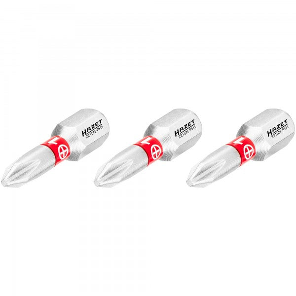 Hazet Phillips Bit PH1 3 Pack 1/4in Hex 2215N-PH1/3