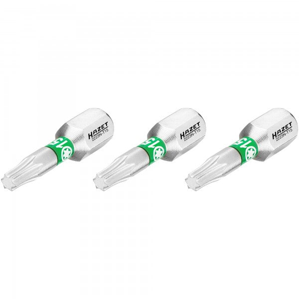 Hazet Torx Bit T15 3 Pack 1/4in Hex 2223N-T15/3