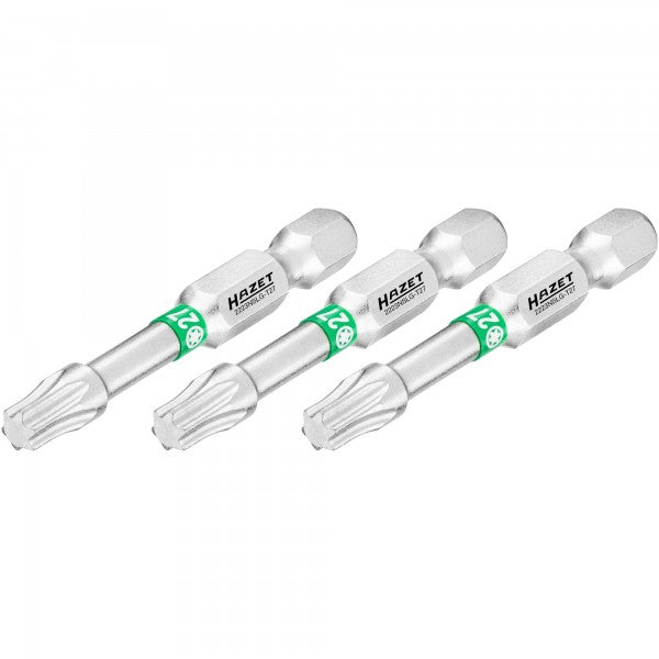 Hazet Long Torx Bit T27 3 Pack 1/4in Hex 2223NSLG-T27/3