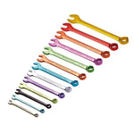 Draper Tools Hi-Torq® Metric Coloured Combination Spanner Set (13 Piece)