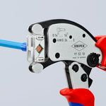 Knipex 97 53 18 Twistor16 Self-Adjusting Crimping Pliers for Wire Ferrules with Rotatable Die Head
