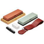 Draper Whetstone Sharpening Stone Set with Non-Slip Base and Angle Guide