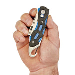 Draper Tools Folding Trimming Knife with Belt Clip Blue 24383