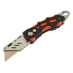 Draper Tools Folding Trimming Knife with Belt Clip (Green/Orange) 24424