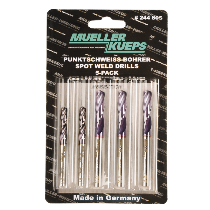 Mueller 244 805 Spot Welding Drill Bit Kit, 5 Pce