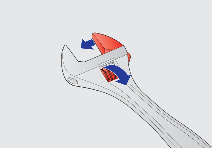 Unior 250/1 Adjustable Wrench 200mm