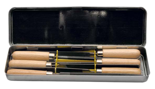 Elora Key File Set with wooden handle 6 Pce 254S-HB