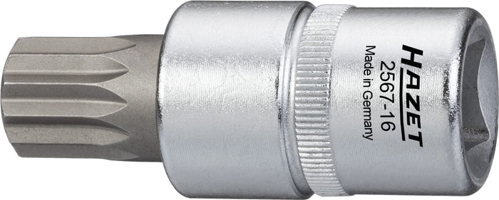 Hazet 1/2in Oil Service Screwdriver Socket XZN With Pin M16 2567-16 
