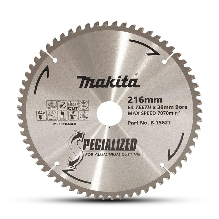 Makita - Aluminium TCT 64 Teeth Saw Blade 216x30mm