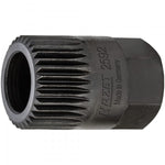 Hazet V-(Ribbed) Belt Pulley Adapter 2592 Outside Hexagon 17mm Serration Profile 19.6mm