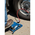 Draper Tools Double Cylinder Foot Pump with Pressure Gauge 25996