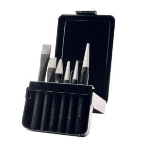 Elora Chisel and Punch Set in a metal case 6 Pce 266K