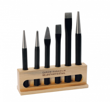 Elora Parallel Pin Punch Set in wooden stand 6 Pce 271S