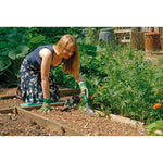Draper Tools Stainless Steel Heavy Duty Soft Grip Fork, Trowel and Weeder Set 3 Piece 27436