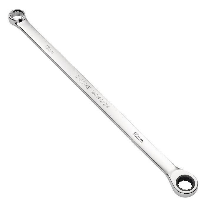 Draper HI-TORQ® Metric Extra-Long Double Ring Ratchet Spanner 16mm
