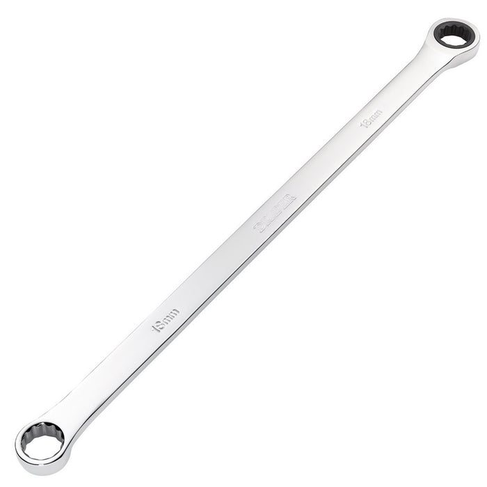 Draper HI-TORQ® Metric Extra-Long Double Ring Ratchet Spanner 18mm