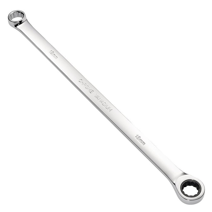 Draper HI-TORQ® Metric Extra-Long Double Ring Ratchet Spanner 18mm