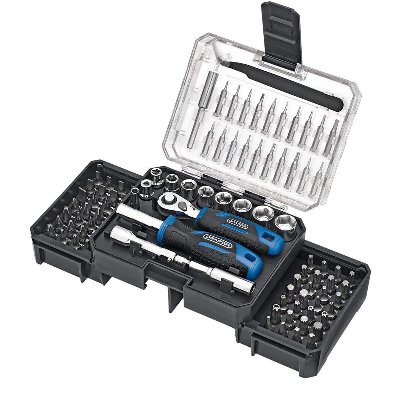 Draper Ratchet and Screwdriver Bit Set 92 Piece 27785 For Sale Online ...