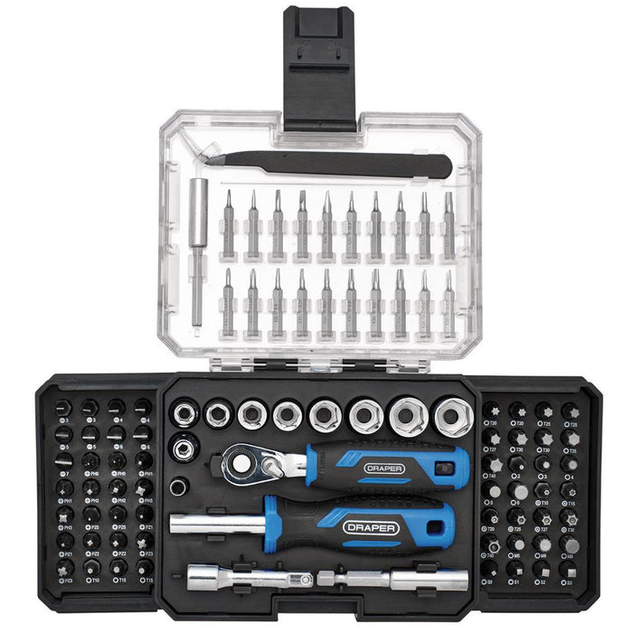 Draper Ratchet and Screwdriver Bit Set 92 Piece 27785