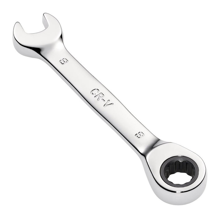 Draper HI-TORQ® Metric Stubby Ratchet Combination Spanner, 8mm