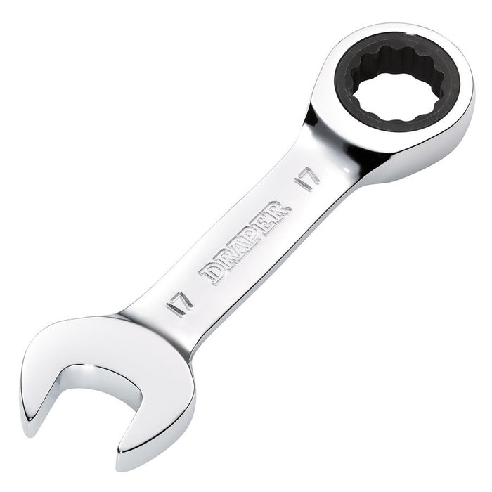 Draper Hi-Torq Metric Stubby Ratchet Combination Spanner 17mm
