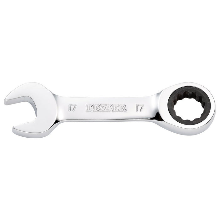 Draper Hi-Torq Metric Stubby Ratchet Combination Spanner 17mm