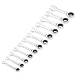 Draper HI-TORQ® Metric Stubby Ratchet Combination Spanner Set (12 Piece)