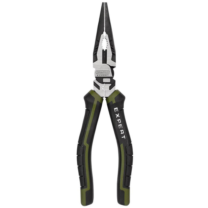 Draper Expert 200mm High Leverage Long Nose Pliers