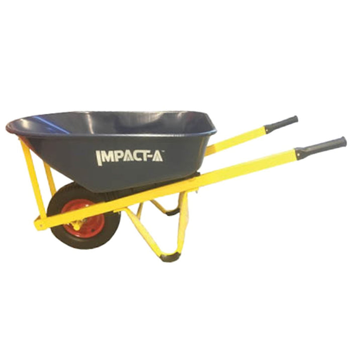 Impact-A Wheel Barrow Metal Concealed Fix Tub Blue - Fat 4Ply Wheel WB8613FAT