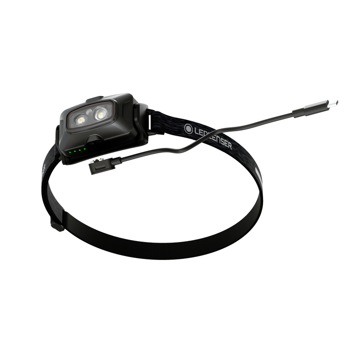 Ledlenser HF4R Signature 600lm Rechargeable IP68 Flood & Spot Beam RGB 72gm Headlamp Black