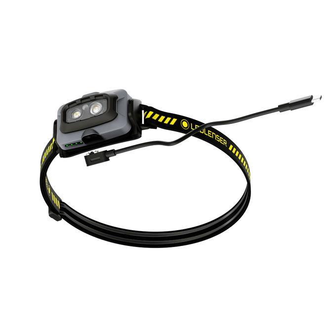 Ledlenser HF4R Work 500lm Rechargeable IP68 Flood & Spot Beam Robust 72gm Headlamp Yellow