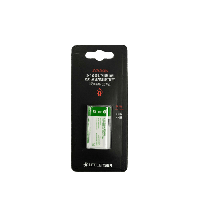 Ledlenser Accessory Rechargeable Battery Pack Li-ion 14500 x 2 1550mAh for MH7/MH8 & iH9R Headlamps
