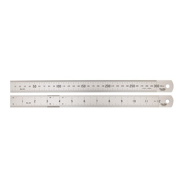 Toledo 150B Stainless Steel Metric & Imperial Ruler 150mm / 6