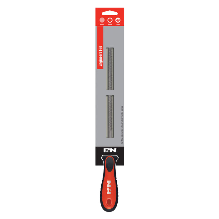 P&N File Round Smooth 250mm (10in) Handled