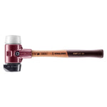Halder SIMPLEX Soft-Face Mallet Cast Steel Housing & Wood Handle Rubber with 