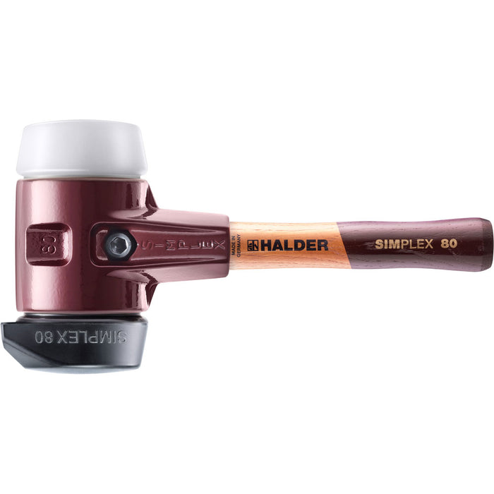 Halder SIMPLEX Sledge Hammer Cast Steel Housing Wood Handle Rubber/Superplastic 3220g