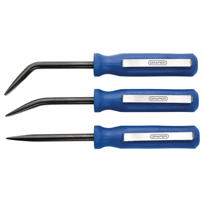 Draper Mini Pry Bar Set, 125mm Blue, 3 Pce