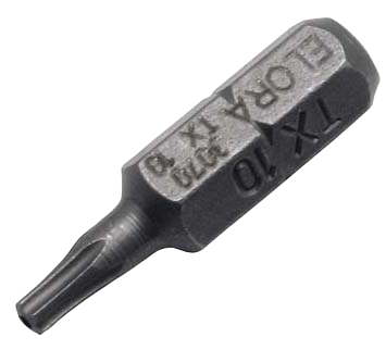 Elora Screwdriver Bit 1/4in TORX® with bore hole 3070-TTX 40