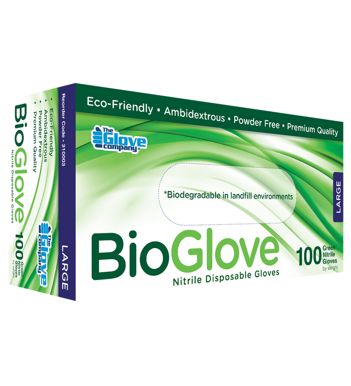 TGC BioGlove Nitrile Disposable Gloves Box of 100 - Small