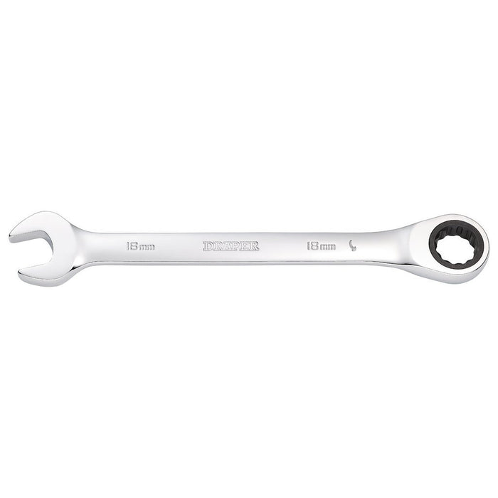 Draper Tools 18mm Metric Ratcheting Combination Spanner 31015