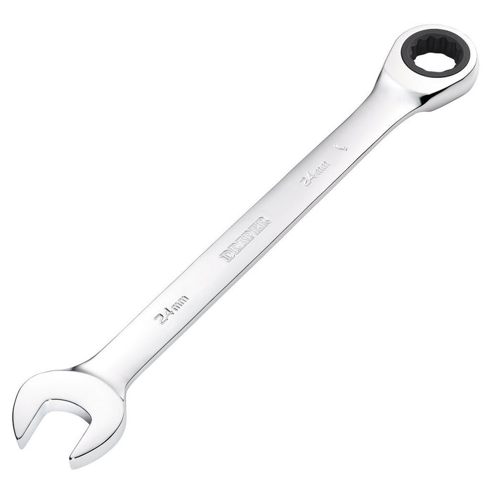 Draper Tools Metric Ratcheting Combination Spanner 24mm 31023