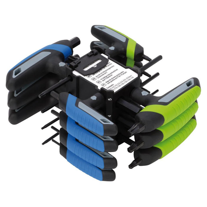 Draper 31120 TX-STAR® and Metric T-Handle Hex Key Set (14 Piece)
