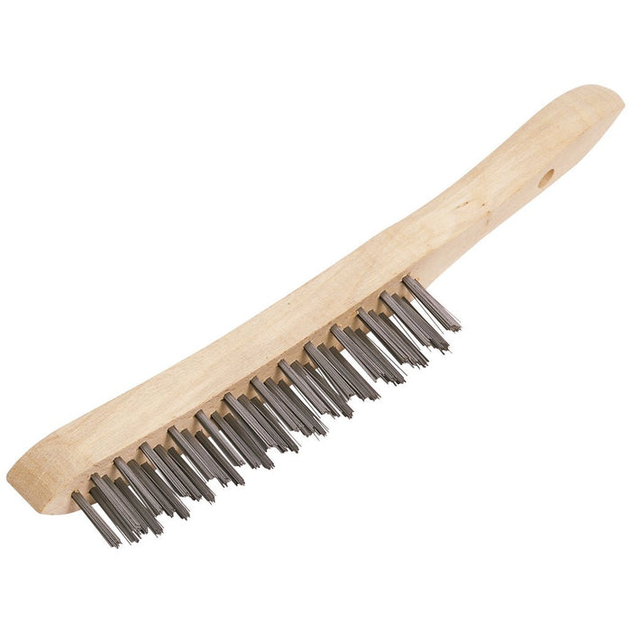 Draper Tools 3 Row Wire Scratch Brush 290mm 31569