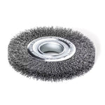 Lessmann Wheel Brush Dia 100mm Tube 30mm Steel Wire STA Crimped 0.30mm Adaptors