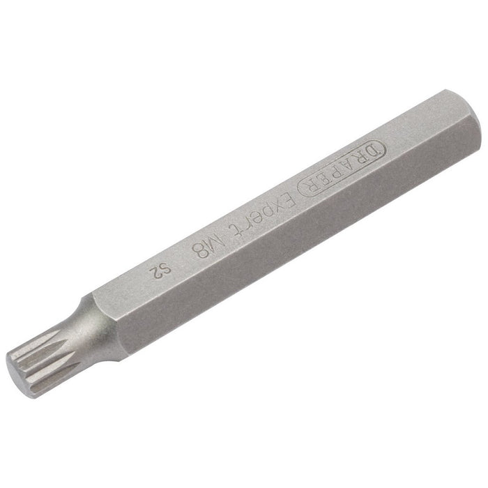 Draper Expert Spline 10mm Insert Bit for Mechanics Bit Sets M8 x 75mm 33346
